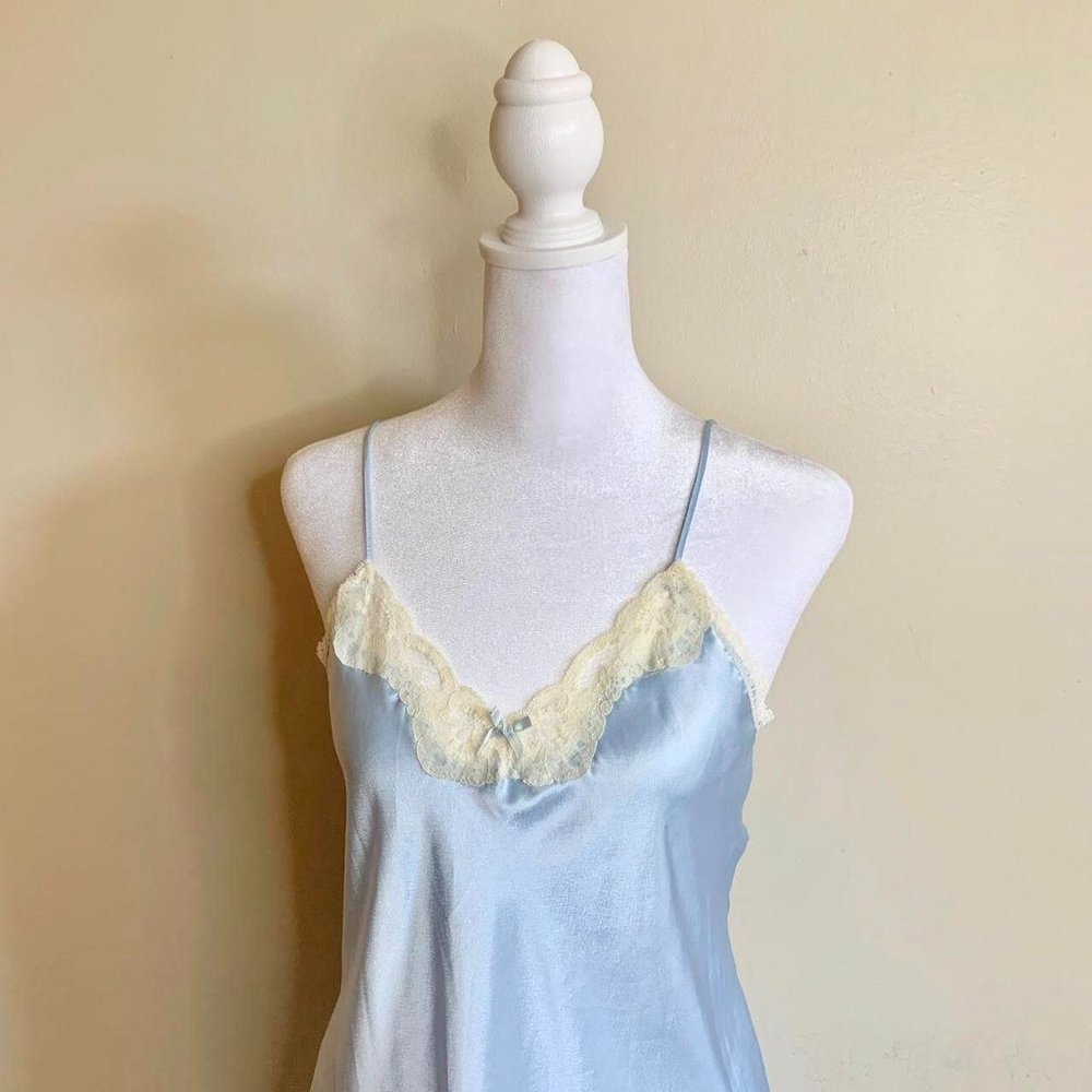 🐇 SOLD Coquette Lace Ribbon Slip Dress 🐇